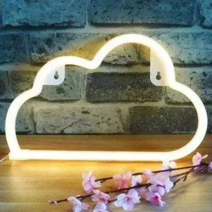 Neon White Cloud Led Battery or USB operated Light